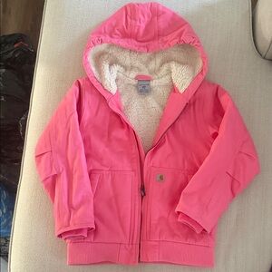 Carhartt Kids Bright Pink Hooded Jacket